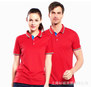 高档天丝棉彩色翻领广告衫工作服定制采购团体服短袖Polo衫文化衫图2