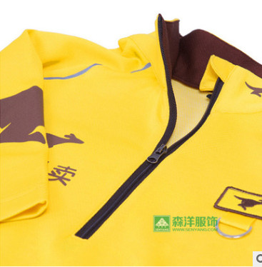 定制外卖配送员工作服T恤订做美团百度外卖广告衫定做速干立领图3
