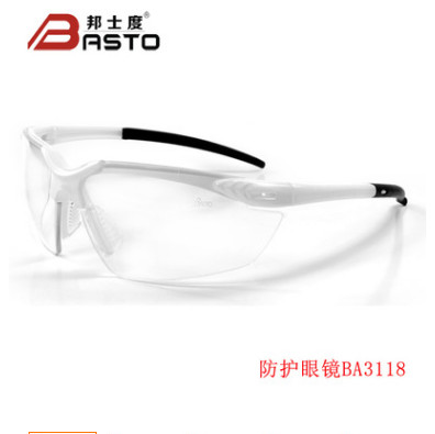 厂家直销防雾防护眼镜BA3118运动款劳保镜邦士度轻便型护目镜舒适图2