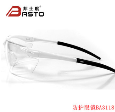 厂家直销防雾防护眼镜BA3118运动款劳保镜邦士度轻便型护目镜舒适图3