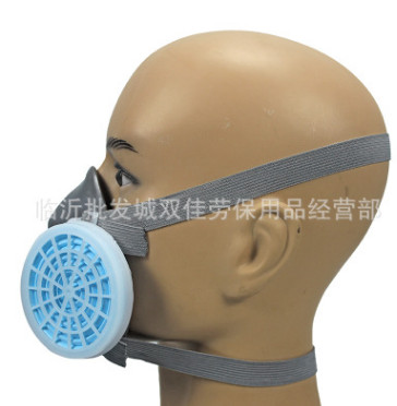 防尘口罩粉尘普达0701防尘面具打磨工业喷漆装修水泥劳保防护面罩图2
