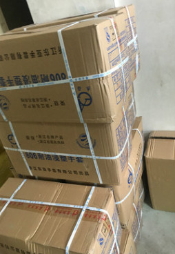 厂家供应 806耐油耐酸碱水产加工 汽车修理PVC806直筒手套图3