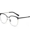 新款眼镜架FM1600050金属半框大框可配近视防辐射防蓝光眼镜