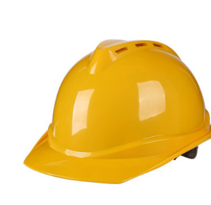 一盾V型ABS透气安全帽工地施工领导建筑工程国标加厚电工头盔印字