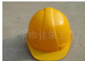 金华厂家供应安全帽 普通安全头盔 工地轻型 黄色图2