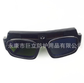 厂家直销高端双液晶太阳能自动变光眼镜防强光电焊眼镜图3