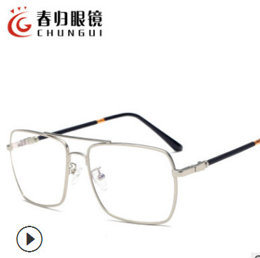 2019新款方框眼镜框防辅射男女士光学镜薛之谦同款复古潮近视眼镜图2