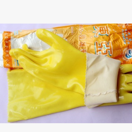 现货批发东亚牌045胶手套 加厚加长浸塑手套 耐酸碱防油耐磨手套图3