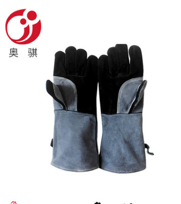 烧烤手套 耐高温铝箔手套微波炉烤箱烘焙隔热壁炉户外跨境亚马逊图2