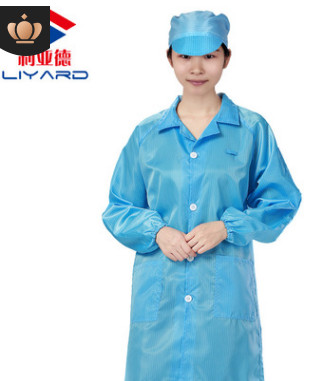 防静电大褂洁净服防护防尘无尘服车间工作衣服净化服条纹深圳批发图3