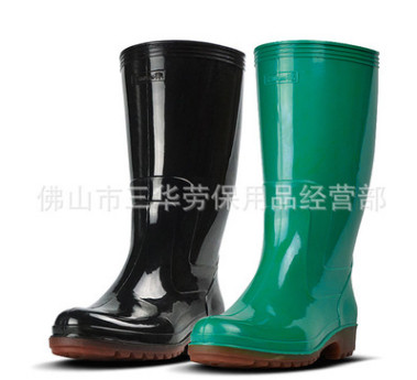 广州金橡实业 绿色女款006高筒耐酸碱防滑雨鞋水鞋 代理批发图2