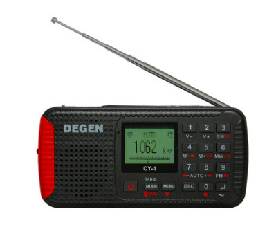 Degen/德劲 CY-1户外运动应急便携无线蓝牙音响插卡音箱收音机