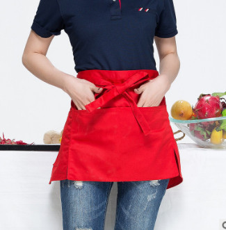 现货供应服务员围裙 半截围裙 工作服围裙 短围裙图3