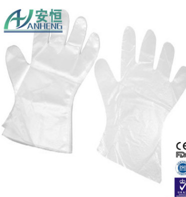 银杏 一次性手套 加厚型 低压塑料 pe手套100只/包图2