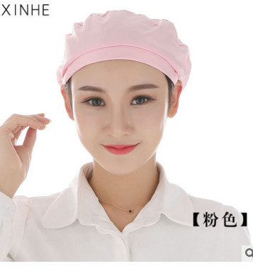 纺织女工帽食品网帽子防尘帽工厂卫生帽子透气厨房厨师帽批发定制图2