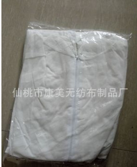 无纺布防护服一次性连体工作服透气膜隔离衣喷漆服常年有现货图3
