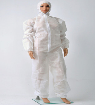 无纺布防护服一次性连体工作服透气膜隔离衣喷漆服常年有现货图2