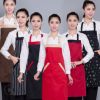 韩版时尚广告挂脖围裙定制外贸厨房家居男女服务员围裙定做可印绣
