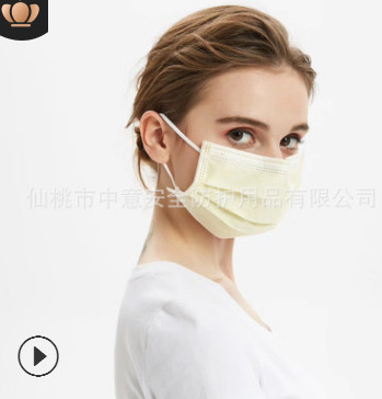 一次性口罩无纺布PM2.5防雾霾防尘防护劳保口罩批发图2