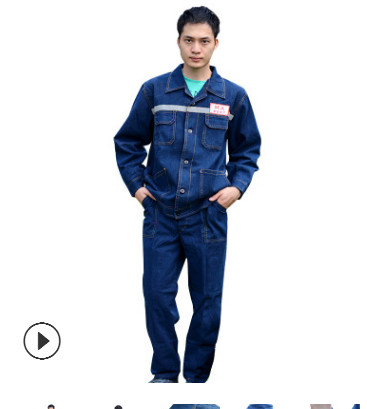 跨境专供新款春秋长袖服厂家直销劳保现货工装定做工衣工作服套装图2