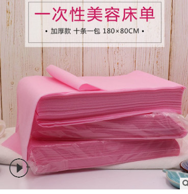 一次性床单美容院防水防油宽隔油按摩蓝色无菌推油覆膜无纺布垫单图2