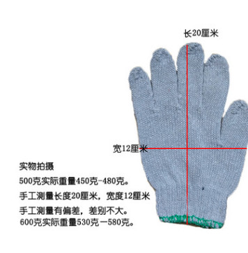 劳保手套劳动工作加厚棉纱手套耐磨棉线手套防护厂家批发直销图2