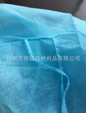 厂家供应一次性无纺布手术衣隔离服橡筋袖口医生病人服图3