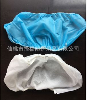 厂家直供无尘车间用一次性无纺布全筋鞋套人工鞋套防尘防滑家用图2