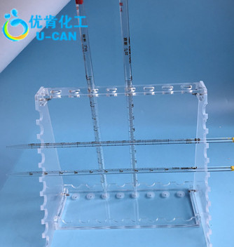 有机玻璃多功能梯形吸管架 玻璃刻度吸管架 移液管架图2