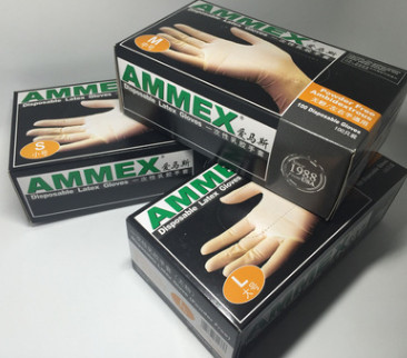 AMMEX爱马斯一次性乳胶手套无粉医院用实验室食品加工美容手套图2