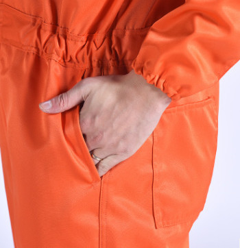 加厚劳保连体服 男女汽修工作套装批发 涤棉反光连体劳保服定做图2