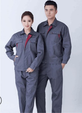 秋冬工作服套装长袖男女夜间反光条带劳保厂服工地搬运汽修工装图3
