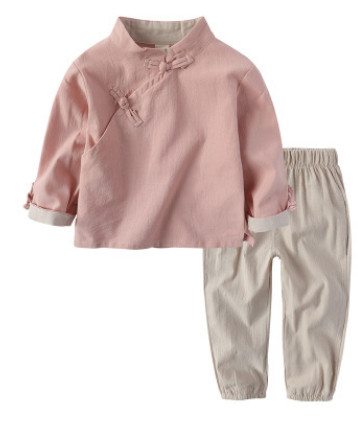 幼儿宝宝中国风汉服两件套2019春季国学班服装幼儿园中国风园服图2