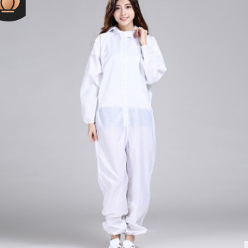 工作服防静电连体连帽无尘服定制蓝白藏青食品机械电子洁净服工衣图3