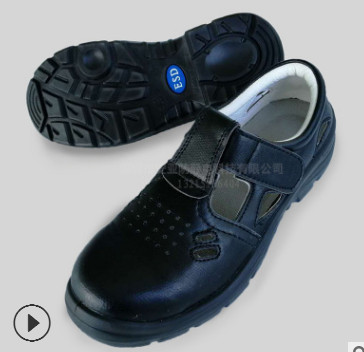 防静电安全鞋男女白色劳保鞋工鞋防砸无尘safety shoes可定制厂家图3