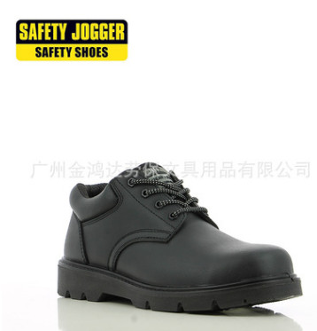 SJ X1110欧标劳保鞋安全鞋牛皮塑钢包头凯夫拉中底防砸防刺图2