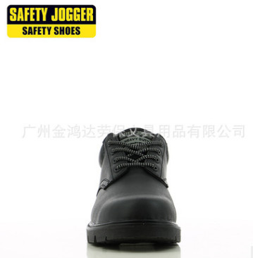 SJ X1110欧标劳保鞋安全鞋牛皮塑钢包头凯夫拉中底防砸防刺图3