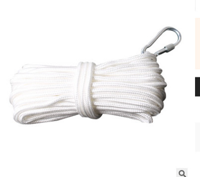 户外钢丝芯钢丝绳消防绳 安全逃生绳 救生绳8mm 粗家用尼龙绳图2