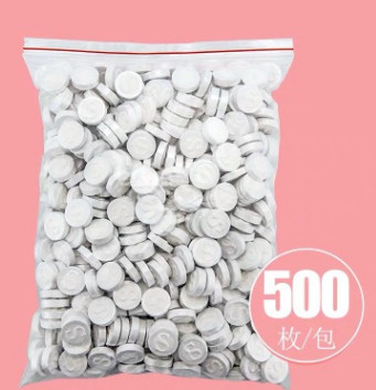 500粒压缩面膜纸美容院纯棉补水面膜干面膜水疗面膜扣玫瑰花图3