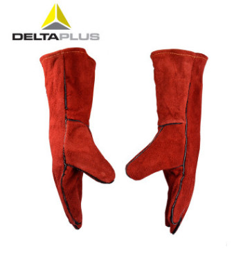 代尔塔205515电焊气割防护手套 隔热耐磨牛皮焊接 防火阻燃手套图2