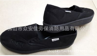 FEIPENG飞鹏A904工作防尘鞋防滑布鞋GMP专用宽紧橡筋鞋胶底布鞋图2