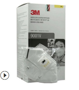 正品3M9001V9502V防尘口罩工业粉尘雾霾呼吸阀口罩PM2.5男女透气图3