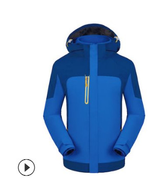 户外登山新款冲锋衣男女同款徒步骑行厂家直销定制款印LOGO工作服图2