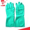 【厂家直销】绿色绒里丁腈手套 防滑耐油工作防护 nitrile gloves