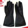 【厂家直销】黑色双层耐磨耐酸碱天然乳胶工作工业手套 劳保手套