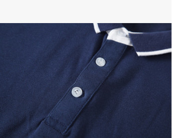 男式短袖纯棉Polo衫翻领工作服定做高档广告文化衫T恤定制印logo图3