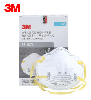 3M 8210CN颗粒物防护口罩 PM2.5防雾霾 N95头戴式防尘口罩图3