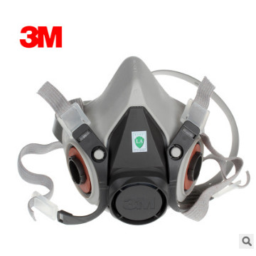 3M6200防护半面具面罩有害气体化工灰尘甲醛工业喷漆防护面具主体图3
