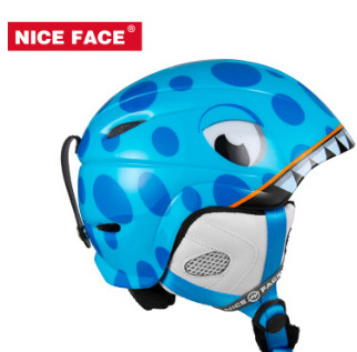 NICEFACE滑雪头盔儿童单板双板滑雪头盔护具装备可调节卡通图案