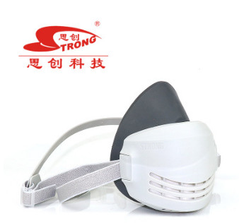 思创ST-AX橡胶防尘口罩工业打磨粉尘装修面具防霾PM2.5口罩KN90级